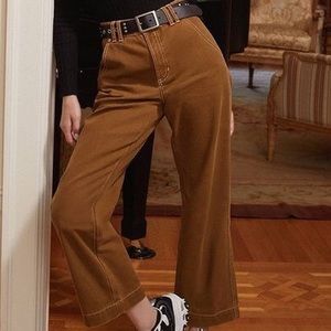 UO mid rise cropped carpenter pants